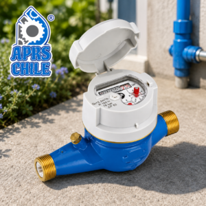 Medidor de agua metálico tuerca dif APRS CHILE MD15M